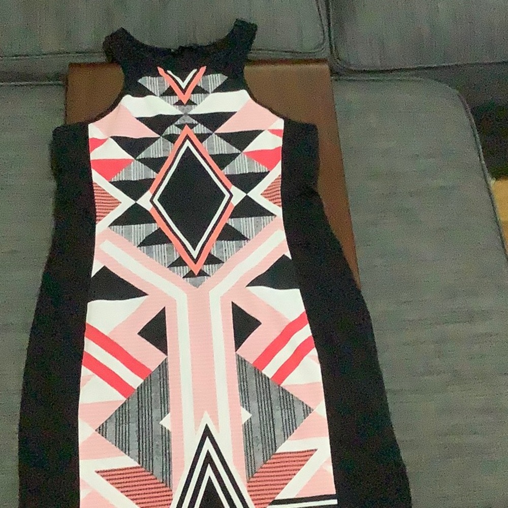M Express short dress with front designs